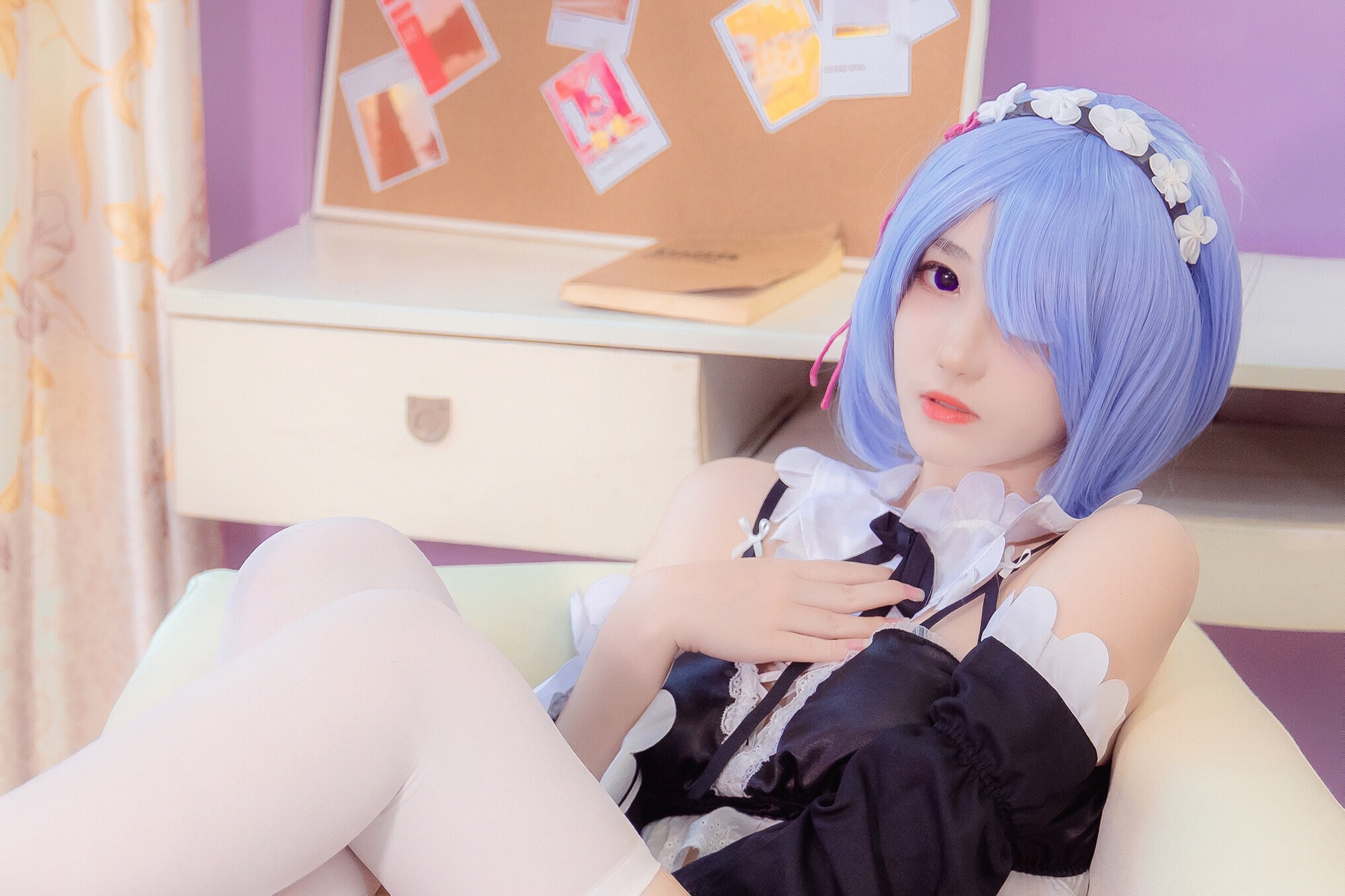 图片[1]-南桃Momoko – NO.028 蕾姆内衣 [16P]-XikXak